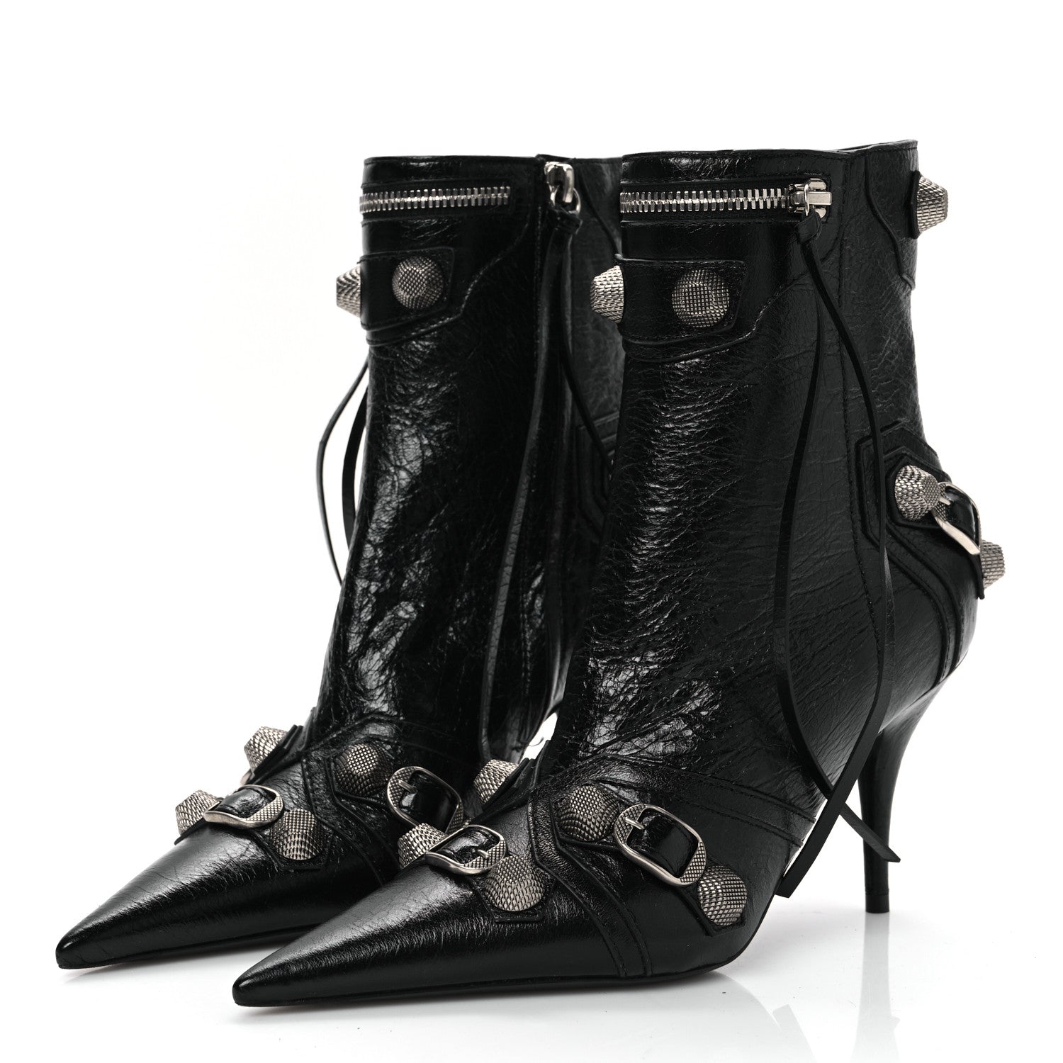 Balenciaga Agneau Arena Cagole 90mm Ankle Boots 36 Black 4 of 9
