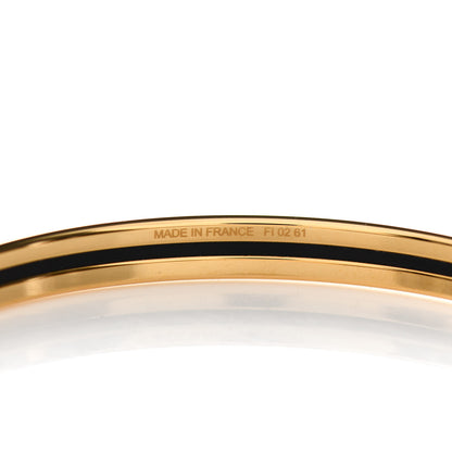 Hermes Enamel Printed Extra Narrow Bracelet 70 White 4 of 5