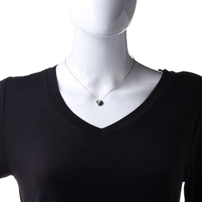 Cartier 18K Pink Gold Diamond Malachite XS Amulette de Cartier Pendant Necklace 2 of 6