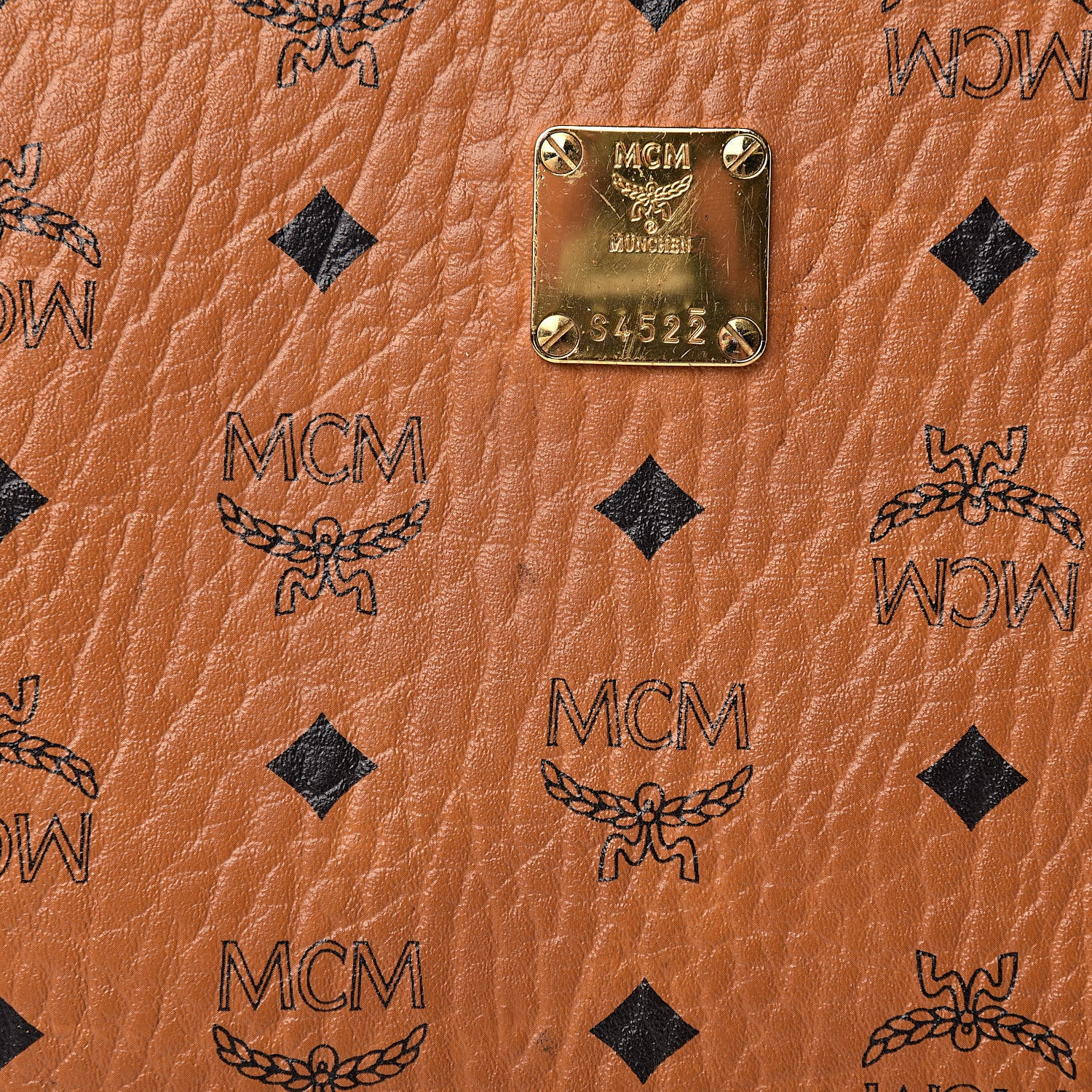 MCM Visetos Mini Pouch Cognac 13 of 14