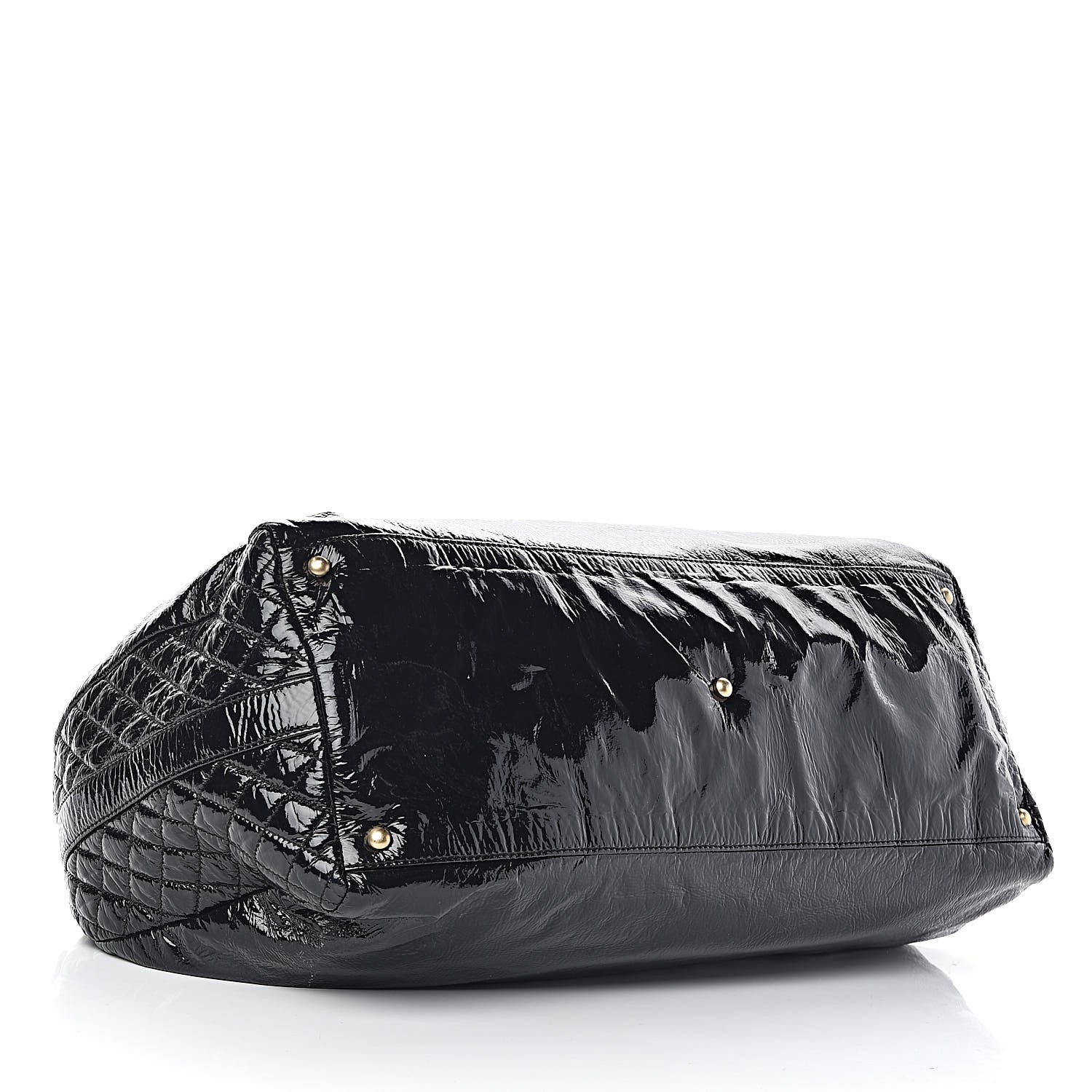 Chanel Vinyl XXL Rock and Chain Bowler Black 4 of 10