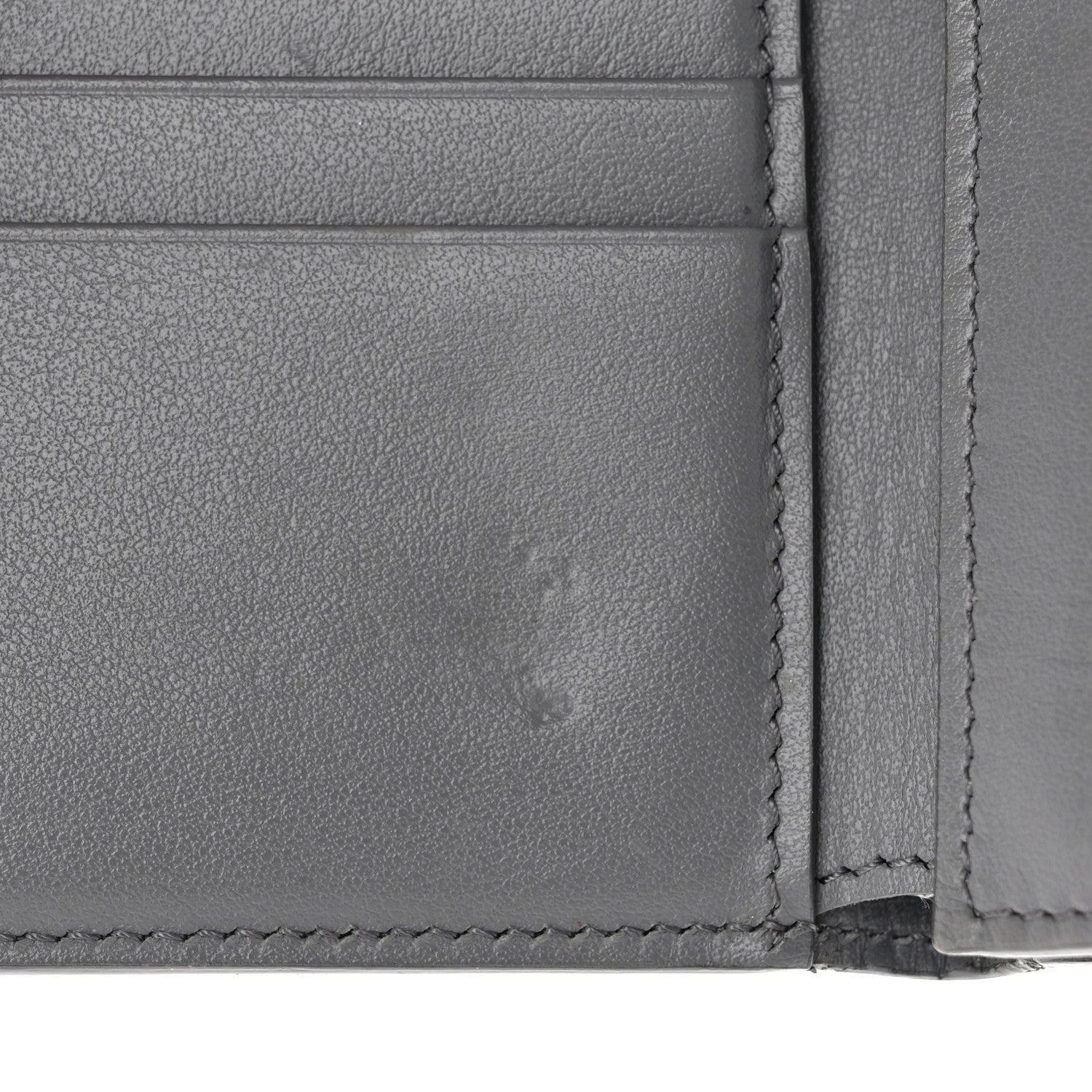 Celine Grained Calfskin Medium Multifunction Strap Wallet Grey Chalk 9 of 12