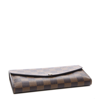 Louis Vuitton Damier Ebene Sarah Wallet NM 3 of 8