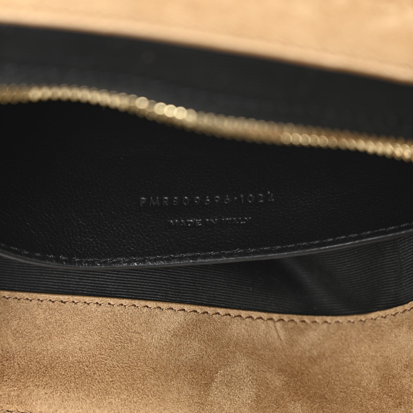 Suede Matelasse Monogram Medium Jamie 4.3 Golden Leaf