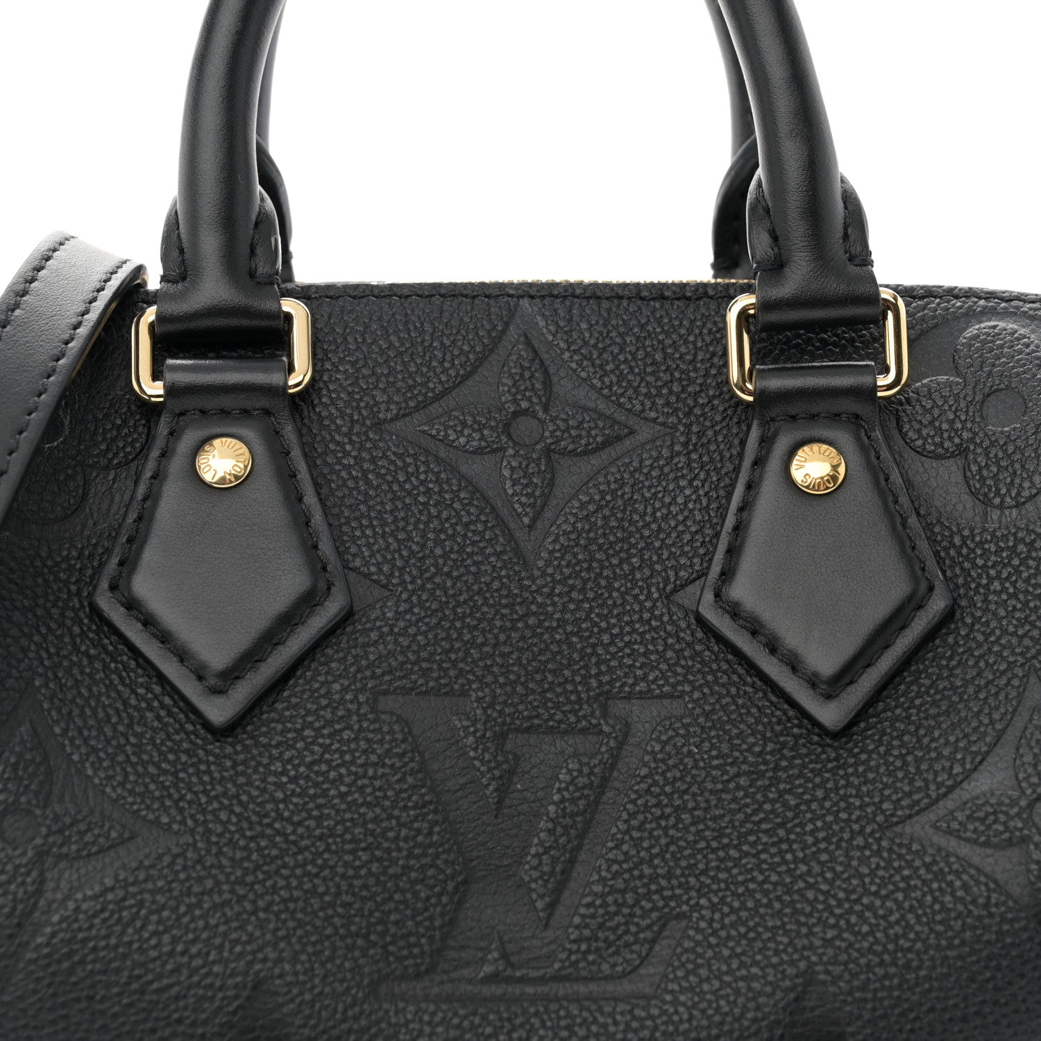 Louis Vuitton Empreinte Monogram Giant Speedy Bandouliere 20 Black 7 of 12