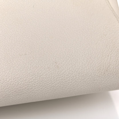 Saint Laurent Grained Calfskin Small Rive Gauche White 26 of 35
