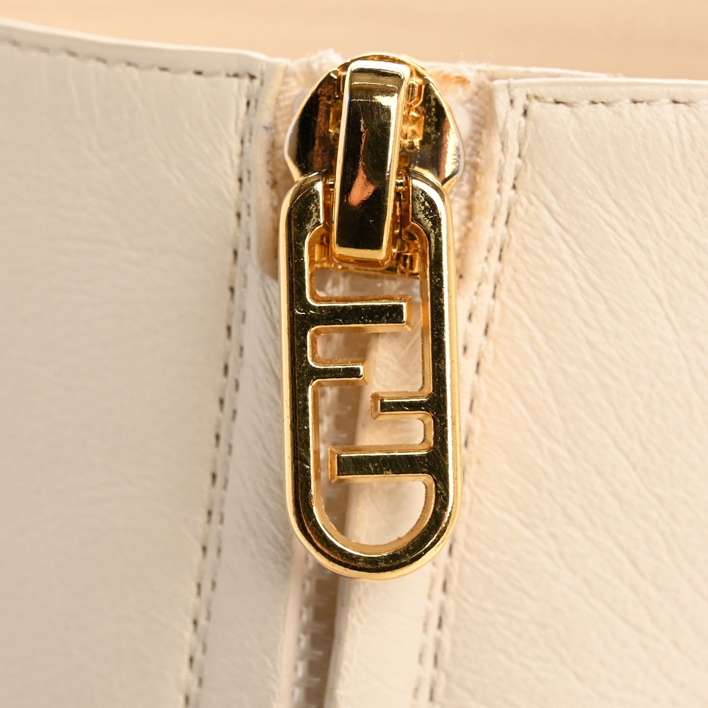 Nappa Fendi First 95mm Booties 36 White