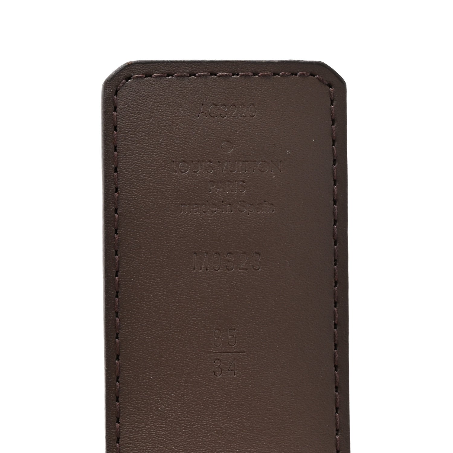 Louis Vuitton Calfskin Monogram 30mm LV Initiales Reversible Belt 85 34 Black 4 of 5