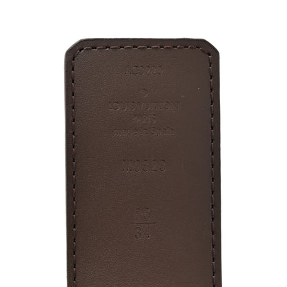 Louis Vuitton Calfskin Monogram 30mm LV Initiales Reversible Belt 85 34 Black 4 of 5