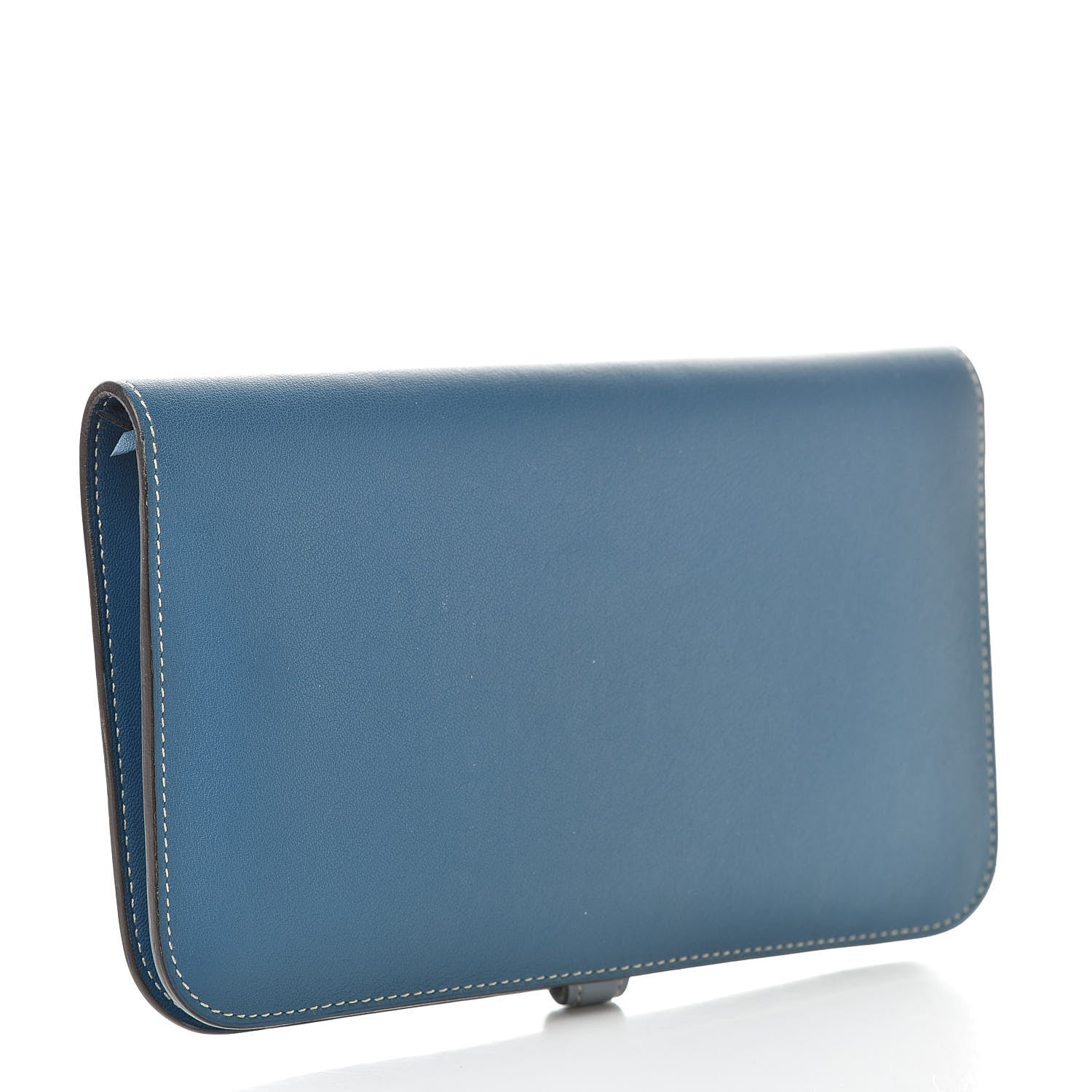 Hermes Swift Dogon Combined Wallet Bleu De Galice and Bleu Lin 4 of 14