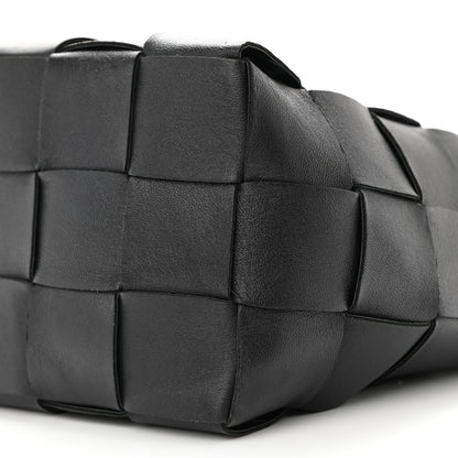 Bottega Veneta Nappa Maxi Intrecciato Cassette Bucket Bag Black 6 of 10