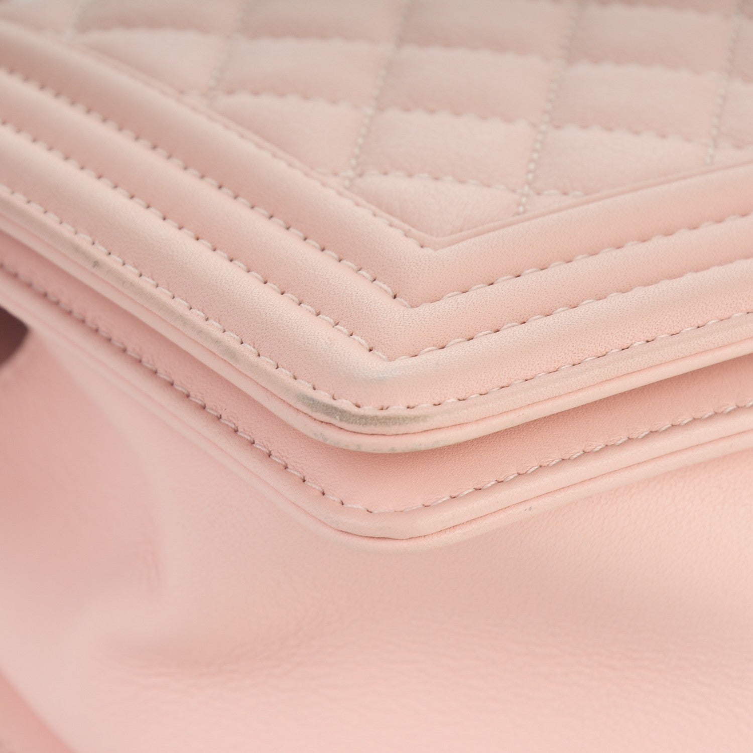 Chanel Calfskin Quilted Medium Boy Flap Light Pink 9 of 9