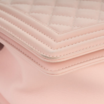 Chanel Calfskin Quilted Medium Boy Flap Light Pink 9 of 9