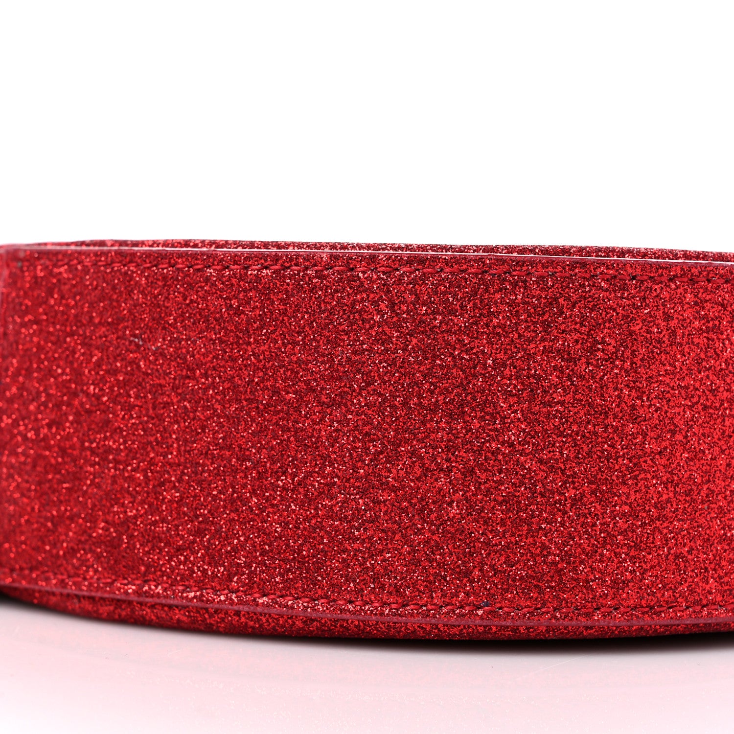 Jimmy Choo Glitter Round Crossbody Red 7 of 10