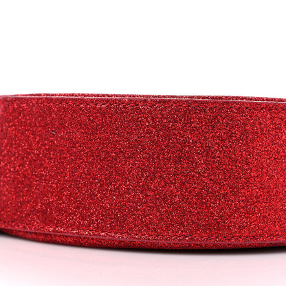 Jimmy Choo Glitter Round Crossbody Red 7 of 10