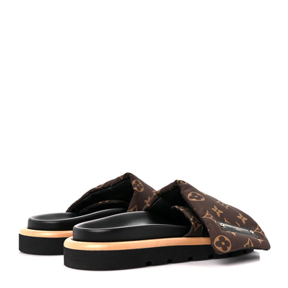 Louis Vuitton Nylon Monogram Pool Pillow Comfort Mule 39 Cacao Brown 4 of 9
