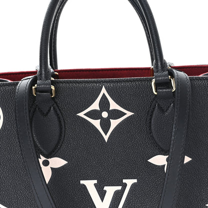 Louis Vuitton Empreinte Monogram Giant Onthego MM Black Beige 7 of 13
