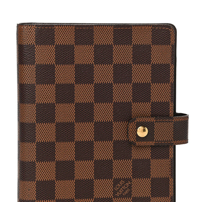 Louis Vuitton Damier Ebene Medium Ring Agenda Cover 7 of 13