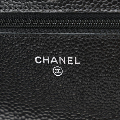Chanel Caviar Quilted Wallet on Chain WOC Black 6 of 12