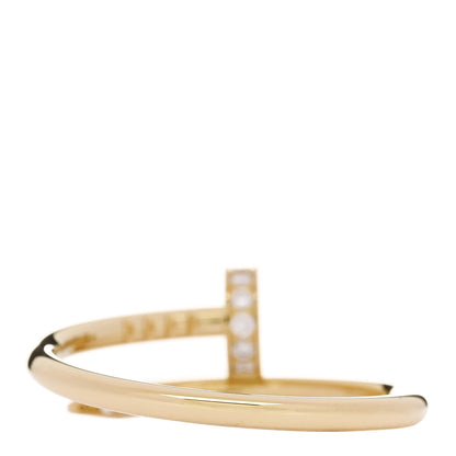 Cartier 18K Yellow Gold Diamond Small Juste Un Clou Ring 52 6 3 of 6