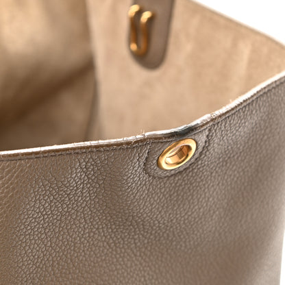Celine Soft Grained Calfskin Sangle Bucket Bag Taupe 11 of 12