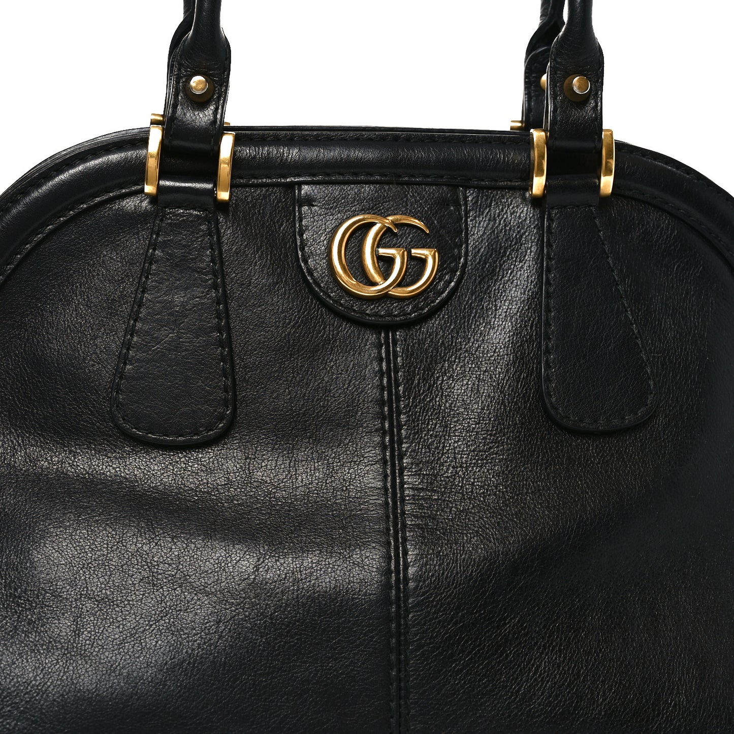 Calfskin Large Re(Belle) Top Handle Bag Black