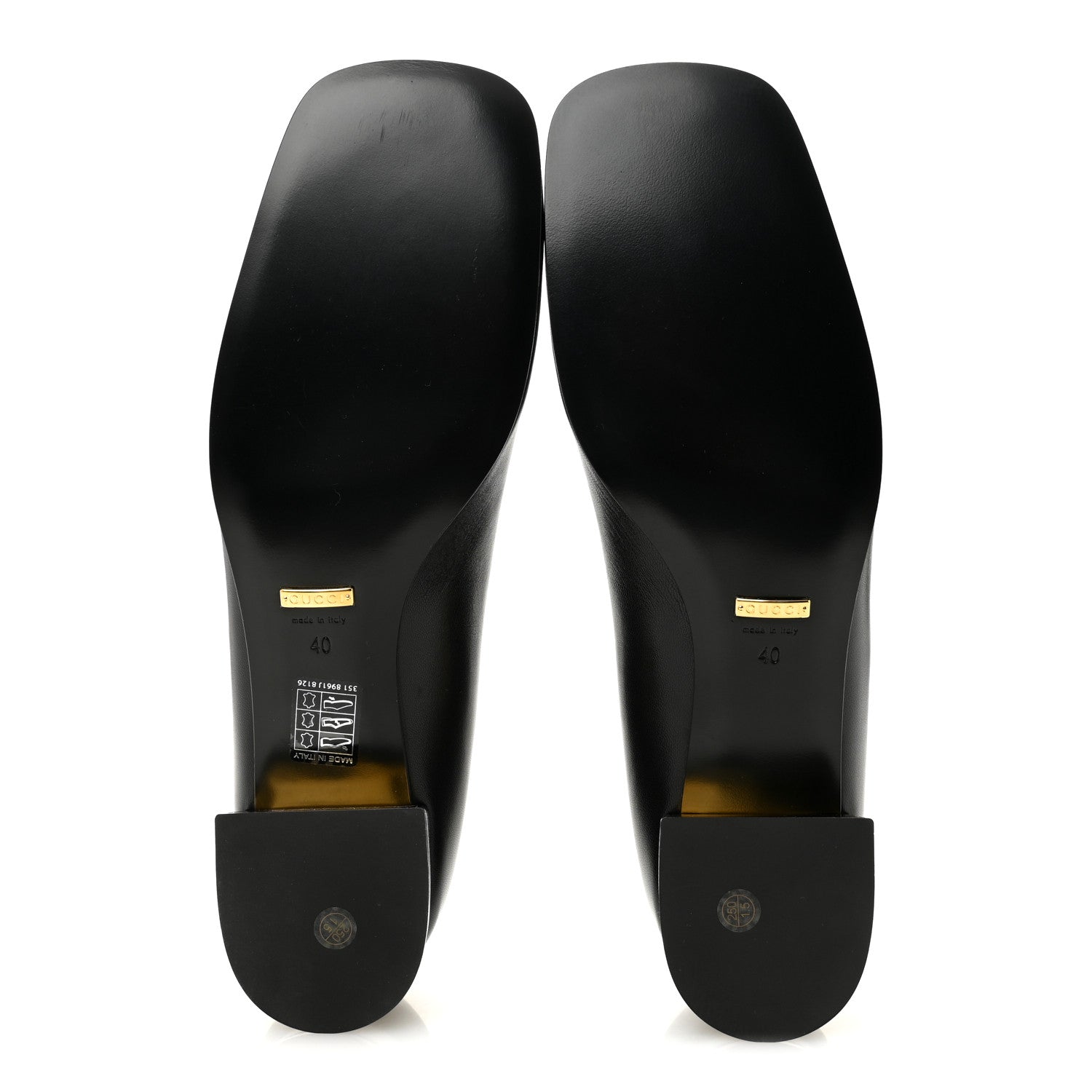 Gucci Malaga Kid Horsebit Ballet 25mm Flats 40 Black 6 of 10
