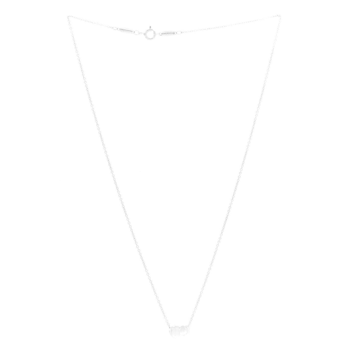 Sterling Silver 9mm Elsa Peretti Bean Pendant Necklace