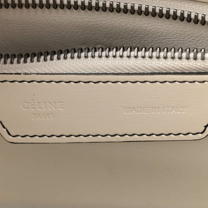 Celine Satin Calfskin Micro Debossed Luggage White 6 of 15