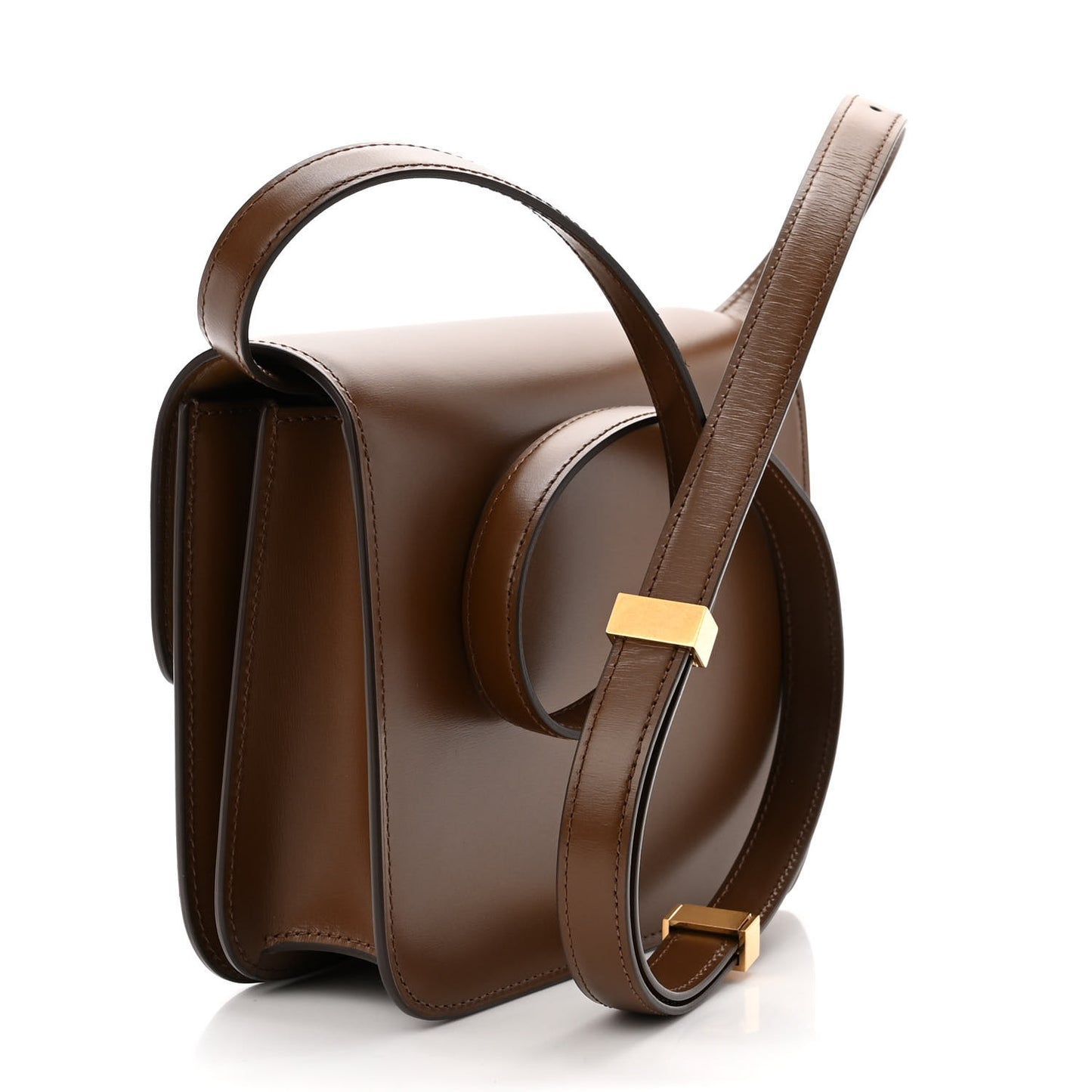 Box Calfskin Teen Classic Box Flap Bag Camel