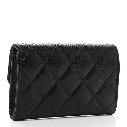 Chanel Caviar Quilted Flap Card Holder Black 3 of 8