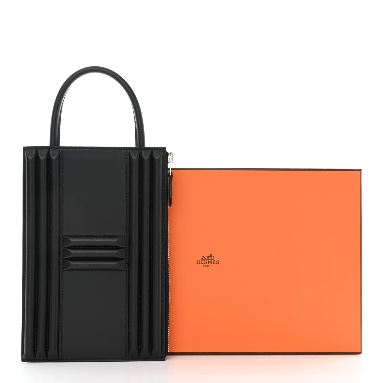 Hermes Tadelakt Kelly Cadena Clutch Black 12 of 12