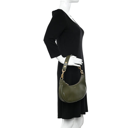 Celine Smooth Calfskin Medium Strap Ava Shoulder Bag Dark Olive 2 of 10