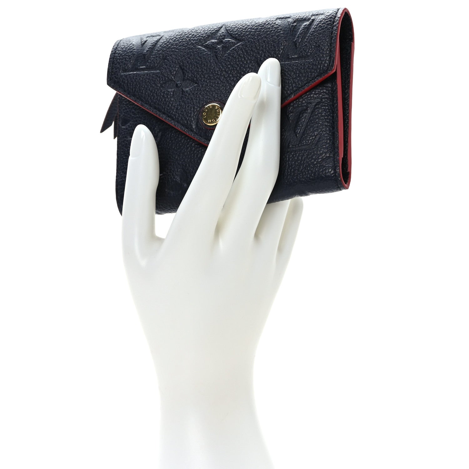 Louis Vuitton Empreinte Victorine Wallet Marine Rouge 2 of 7