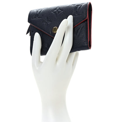 Louis Vuitton Empreinte Victorine Wallet Marine Rouge 2 of 7