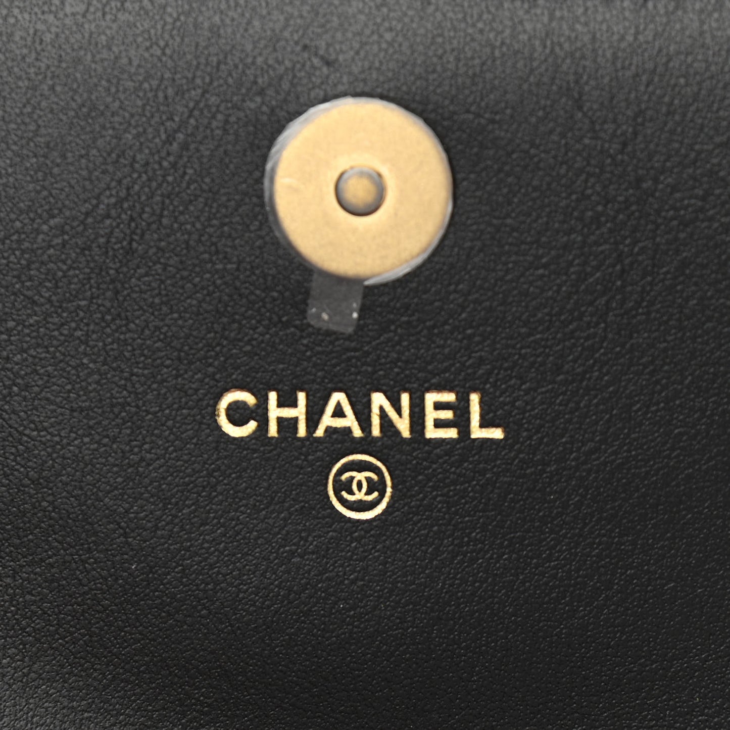 Lambskin Quilted Chanel 19 Flap Clutch Black