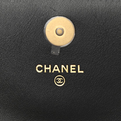 Chanel Lambskin Quilted Chanel 19 Flap Clutch Black 7 of 11