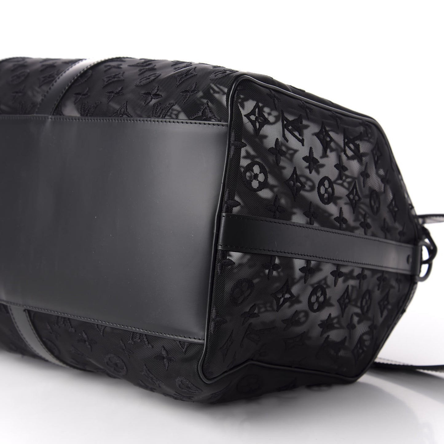 Monogram See Through Keepall Bandouliere 50 Black