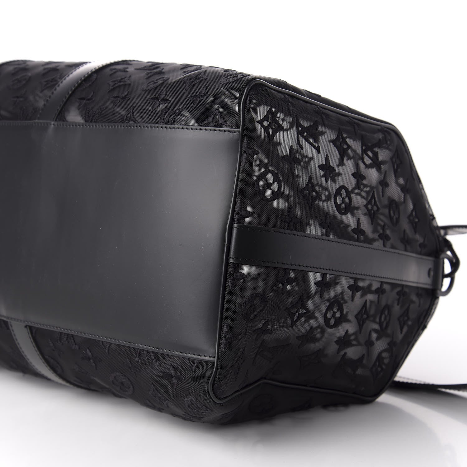 Louis Vuitton Monogram See Through Keepall Bandouliere 50 Black 11 of 11