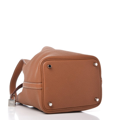 Hermes Taurillon Clemence Picotin Lock 18 PM Gold 4 of 9