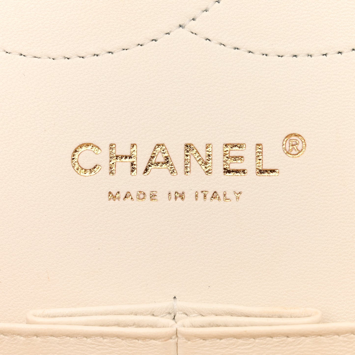 Caviar Quilted Jumbo Double Flap White