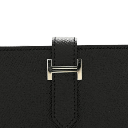Hermes Epsom Bearn Gusset Wallet Black 8 of 9