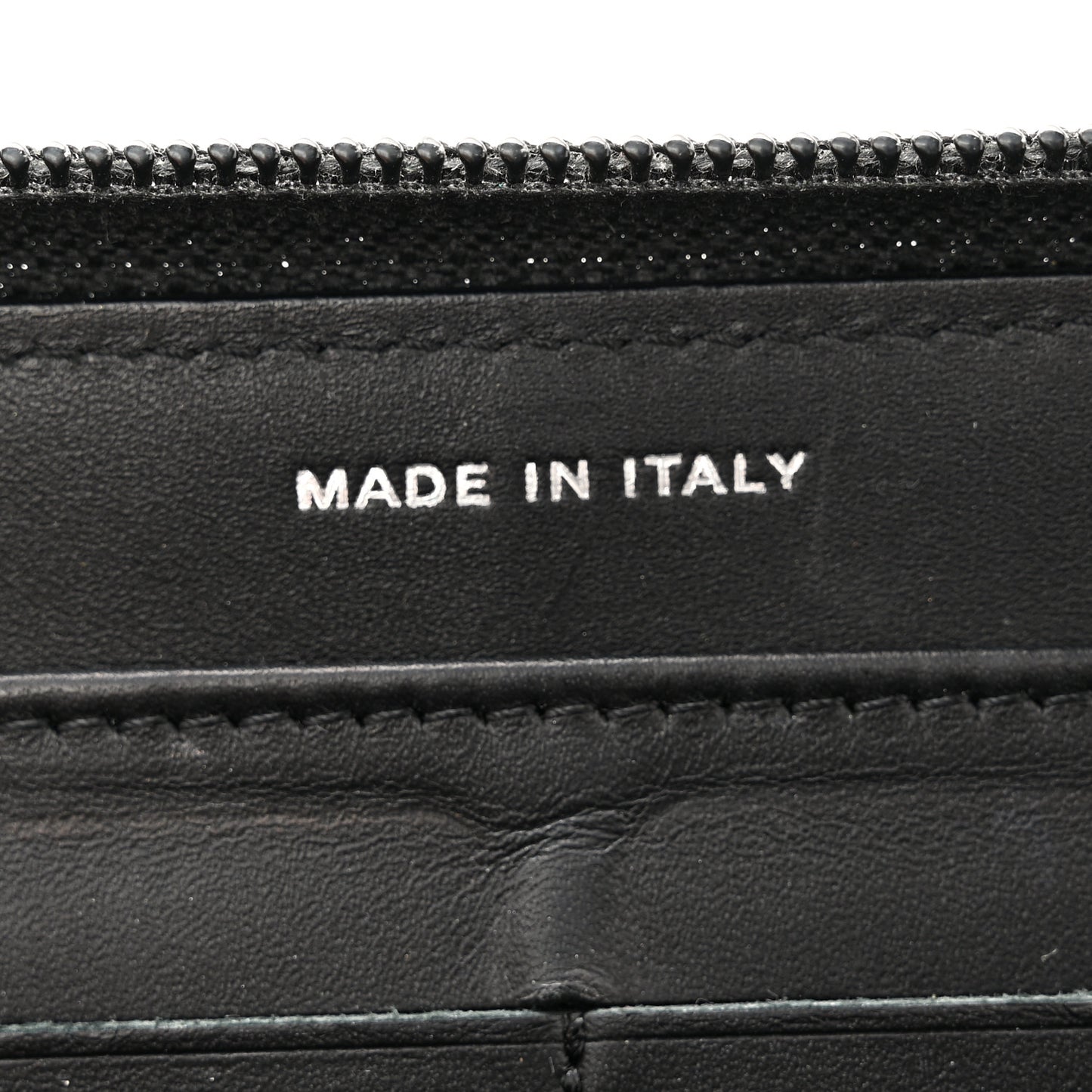 Caviar Large Timeless CC Zip Around Wallet Black