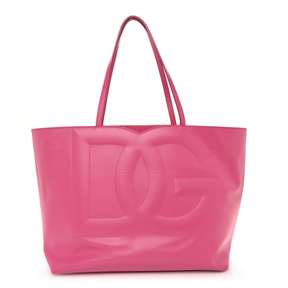 Dolce & Gabbana Calfskin DG Logo Shopper Tote Glicine 1 of 15