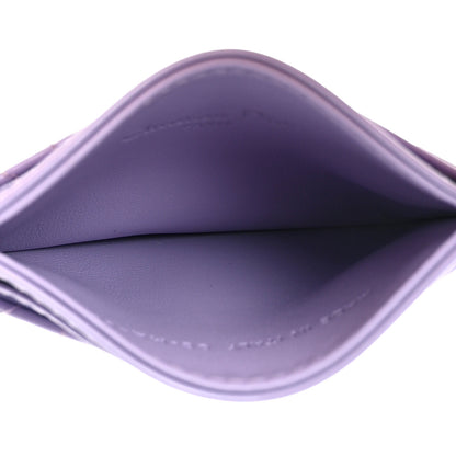 Christian Dior Patent Cannage Lady Dior Five-Slots Card Holder Lilac 5 of 7