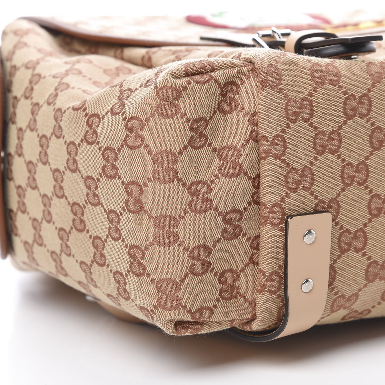 Gucci Monogram Childrens Sciroppo Patch Backpack Beige 7 of 8