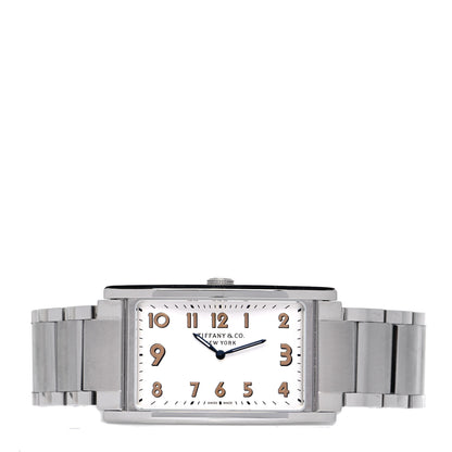 Tiffany Stainless Steel 25mm East West Quartz Watch 1 of 4