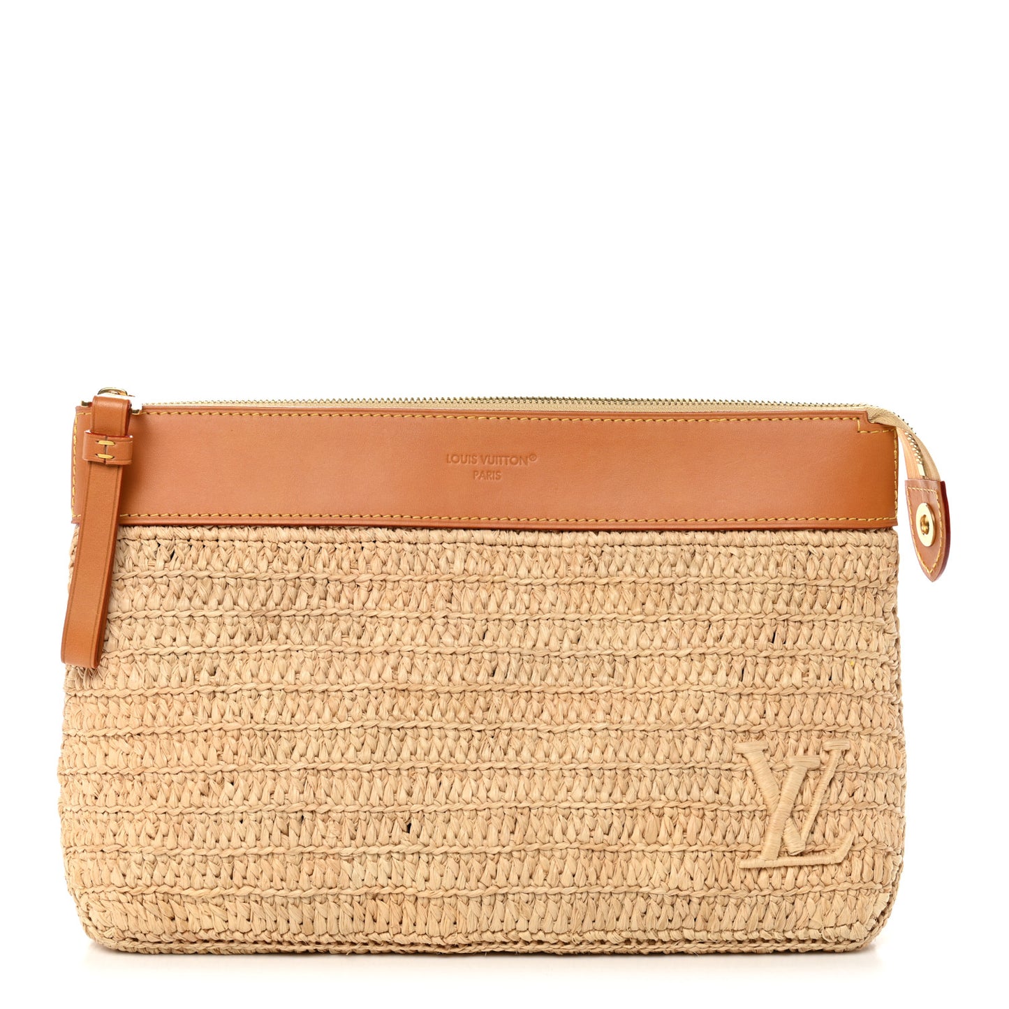 Raffia Pochette Voyage Souple Natural Beige