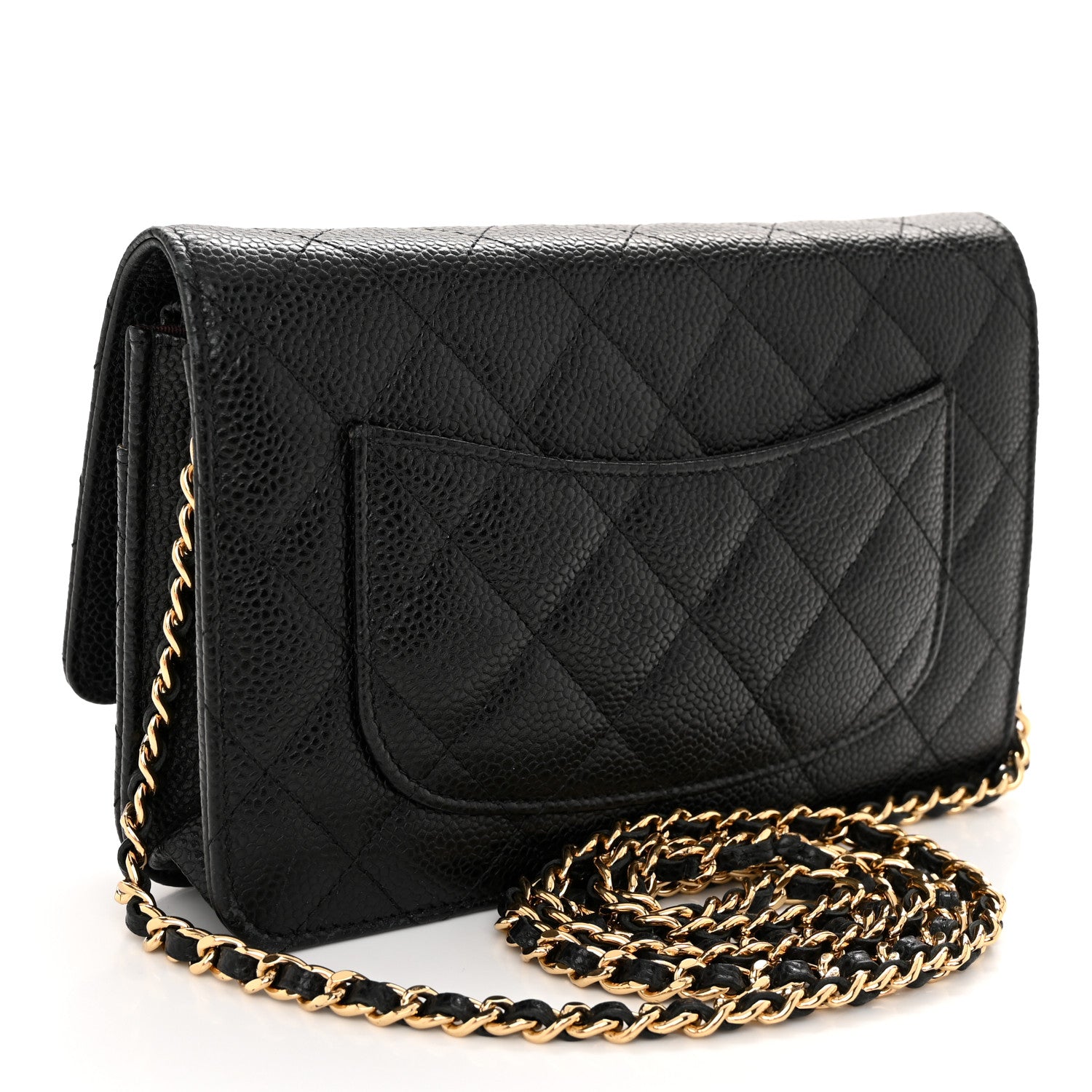 Chanel Caviar Quilted Wallet On Chain WOC Black 3 of 11
