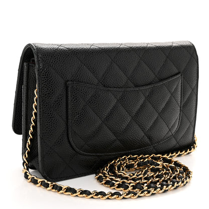 Chanel Caviar Quilted Wallet On Chain WOC Black 3 of 11